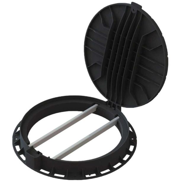 PP POKROV Z OKVIRJEM 2PR-URBAN, FI600, A15KN, H74MM - ČRN