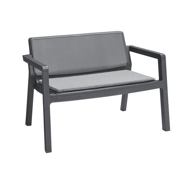 PP VRTNA GARNITURA KETER EMILY 4-DELNI SET Z BLAZINAMI, GRAFITNA