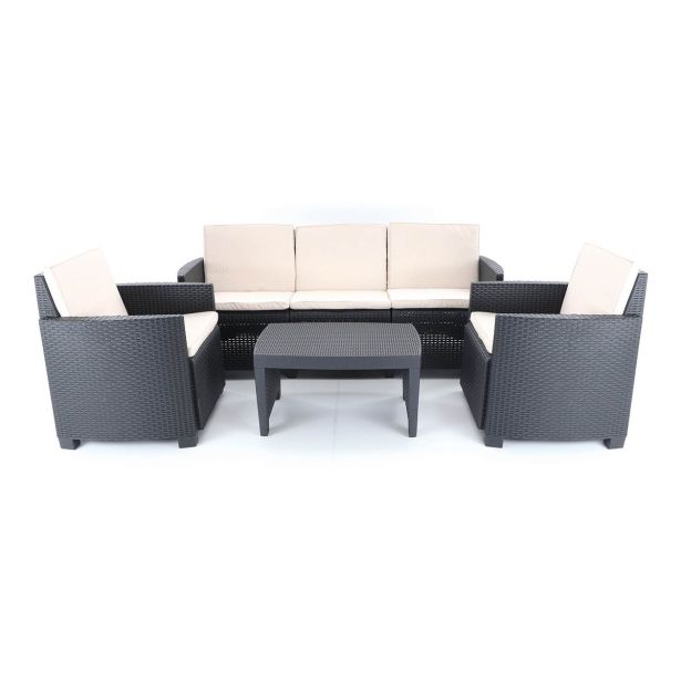 PP VRTNA GARNITURA PROGARDEN ARENA, ANTRACIT Z BLAZINAMI