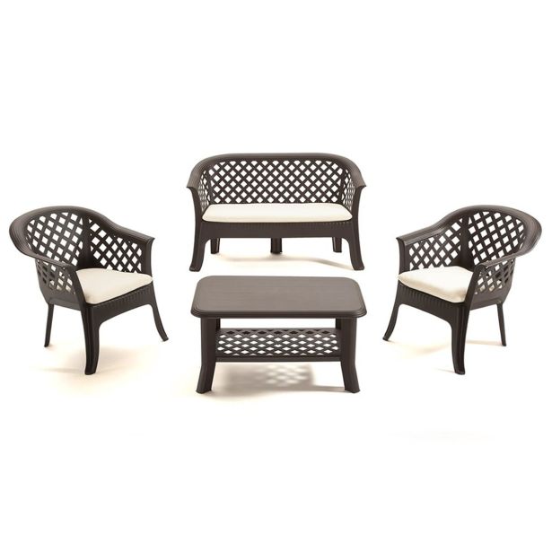 PP VRTNA GARNITURA PROGARDEN VERANDA ANTRACIT Z BLAZINAMI