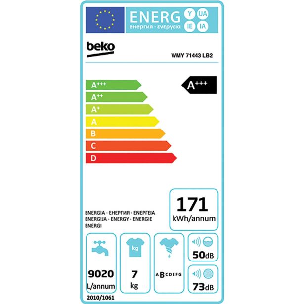 PRALNI STROJ BEKO WMY 71443LB2