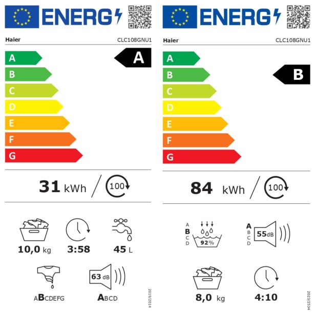 PRALNO-SUŠILNI STROJ HAIER CLC108-GNU1-S