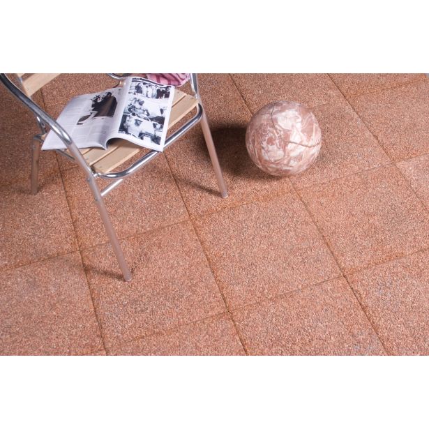 BETONSKA PLOŠČA ZOBEC PRANA 40X40X3.8 CM RDEČA