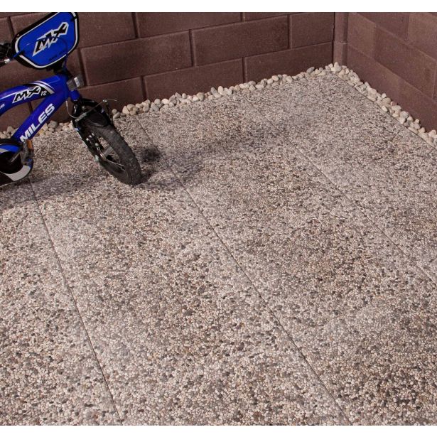 BETONSKA PLOŠČA ZOBEC PRANA 40X40X3.8 CM SIVA