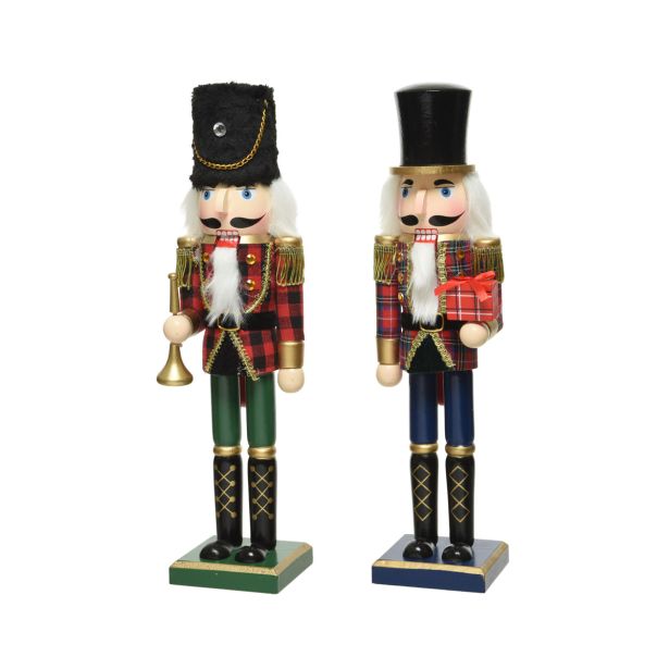 PRAZNIČNA FIGURA DECORIS HRESTAČ MODER/ZELEN VIŠINA 38 CM SORT