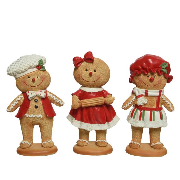 PRAZNIČNA FIGURA DECORIS MEDENJAK VIŠINA 16 CM SORT