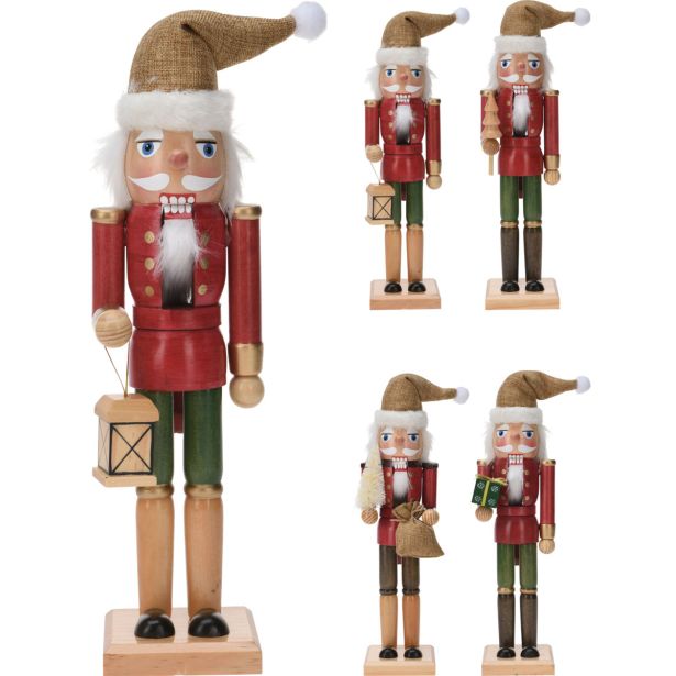 PRAZNIČNA FIGURA EH LESEN HRESTAČ 38 CM, SORT