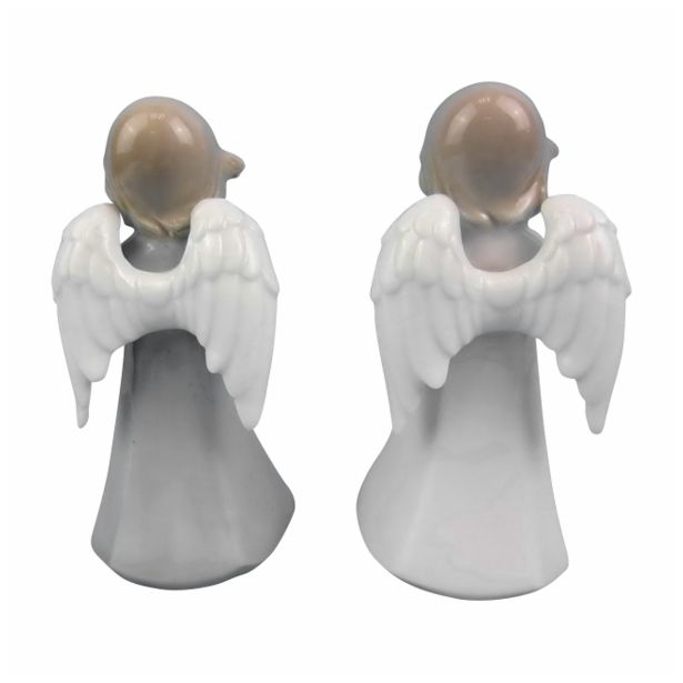 PRAZNIČNA FIGURA GLOSSTYLE ANGEL SORT. 12.5 CM 6.2X5X12.5 CM MODRI/ROZA