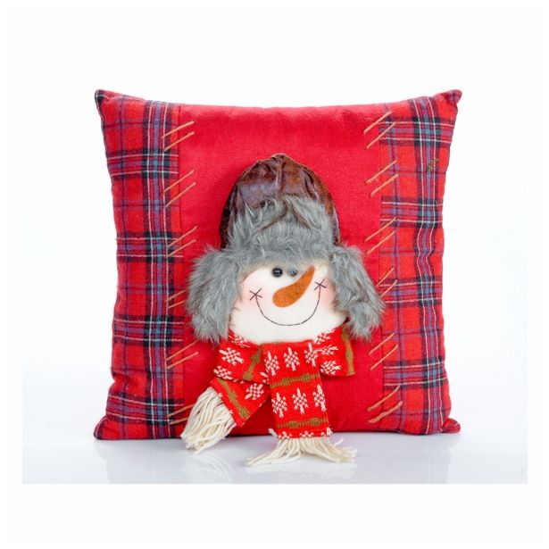 PRAZNIČNA FIGURA GLOSSTYLE OKRASNA BLAZINA 36X36 CM S FIGURO SORTIRANO