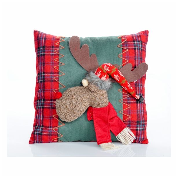 PRAZNIČNA FIGURA GLOSSTYLE OKRASNA BLAZINA 36X36 CM S FIGURO SORTIRANO