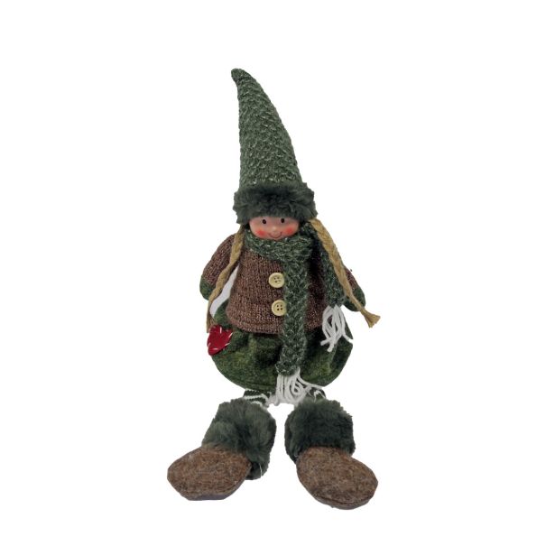 PRAZNIČNA FIGURA GLOSSTYLE OTROK, ZELEN 15X11X51 CM, SORTIRANO