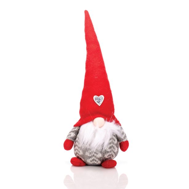 PRAZNIČNA FIGURA GLOSSTYLE PALČEK 33 CM RDEČ SORT