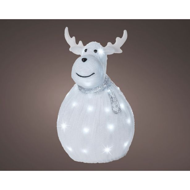 PRAZNIČNA FIGURA SNEŽAK, 40 LED LUČI, IP-44, 24X37 CM