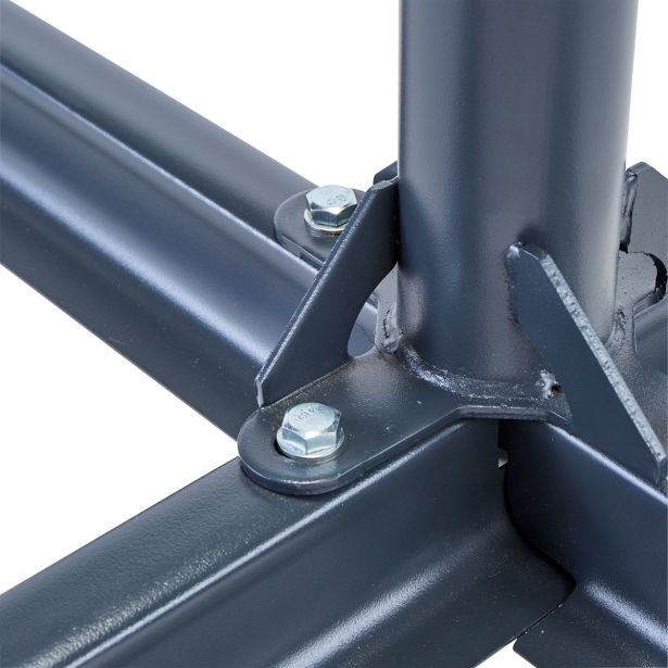 PODSTAVEK ZA SENČNIK NATERIAL KRIŽNO STOJALO 66X43X40 T.SIVA