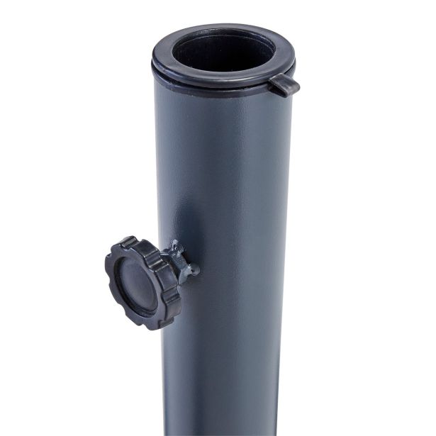 PODSTAVEK ZA SENČNIK NATERIAL KRIŽNO STOJALO 66X43X40 T.SIVA