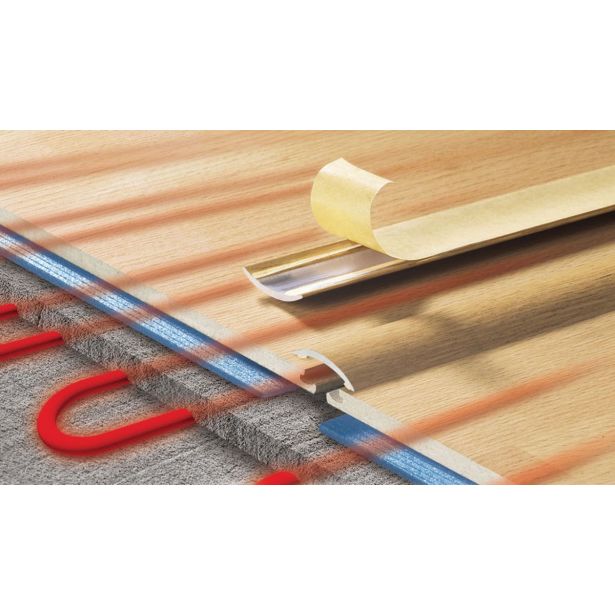 PREHODNI ALU PROFIL CEZAR 30MM 2.7M SREBRN SAMOLEPILNI