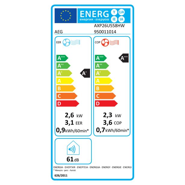 PRENOSNA KLIMA NAPRAVA AEG AX26U558HW Z GRETJEM