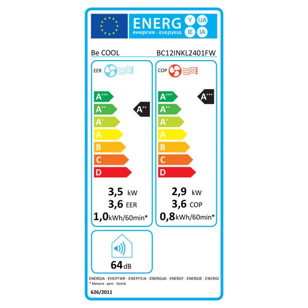 PRENOSNA KLIMA NAPRAVA BECOOL BC12INKL2401FW 12.000 BTU