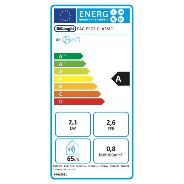 PRENOSNA KLIMA NAPRAVA DELONGHI PAC ES72 CLASSIC