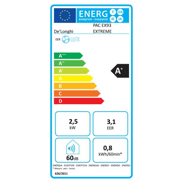 PRENOSNA KLIMA NAPRAVA DELONGHI PAC EX93 EXTREME