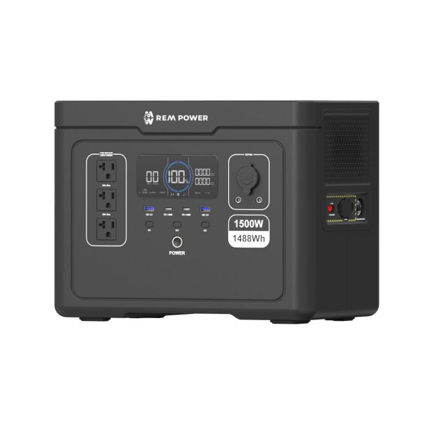 PRENOSNI HRANILNIK REM POWER PBEM 1501E APP + SOLARNI PANEL SPEM 1-18V-100W