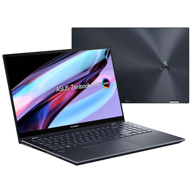 PRENOSNI RAČUNALNIK ASUS ZENBOOK PRO 15 FLIP UP6502ZD-OLED-M731X I7-12700H/16GB/1TB/15,6" 2,8K OLED/ARC A370M/W11PRO