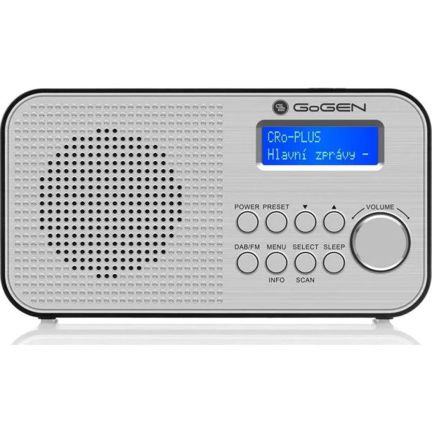 PRENOSNI RADIO GOGEN DAB+ 300BT SREBRN