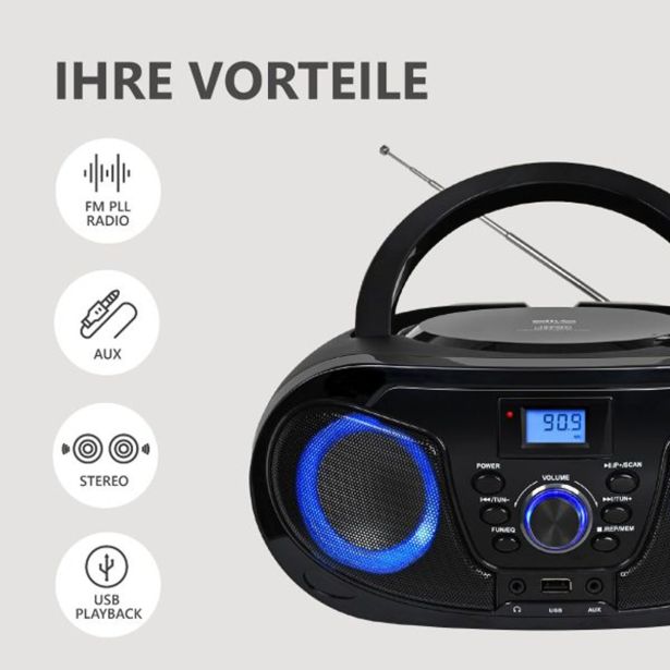 PRENOSNI RADIO SILVA MPC 25.4 USB SCHWARZ