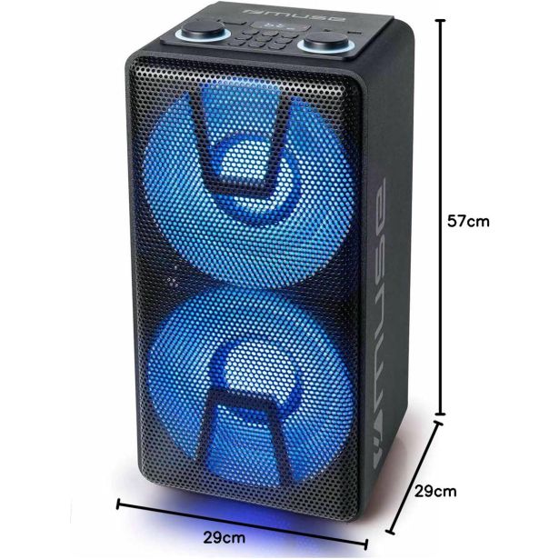 PRENOSNI ZVOČNIK MUSE PARTY BOX M-1805 DJ Z VGRAJENO BATERIJO