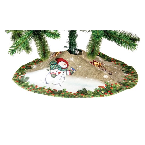 KOŠARA ALI PODLAGA GLOSSTYLE PREPROGA FI 90 CM ZA JELKO ZELENA PRINT