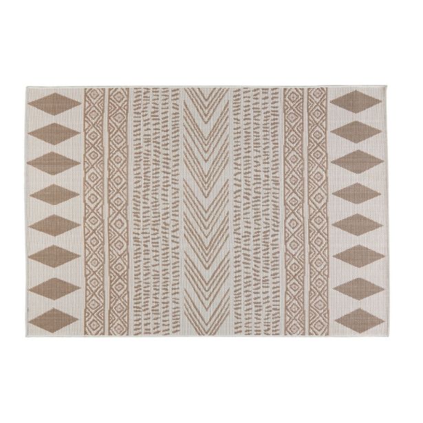 PREPROGA NATERIAL DELOS 120X180 BEŽ/RJAVA ZUNANJA