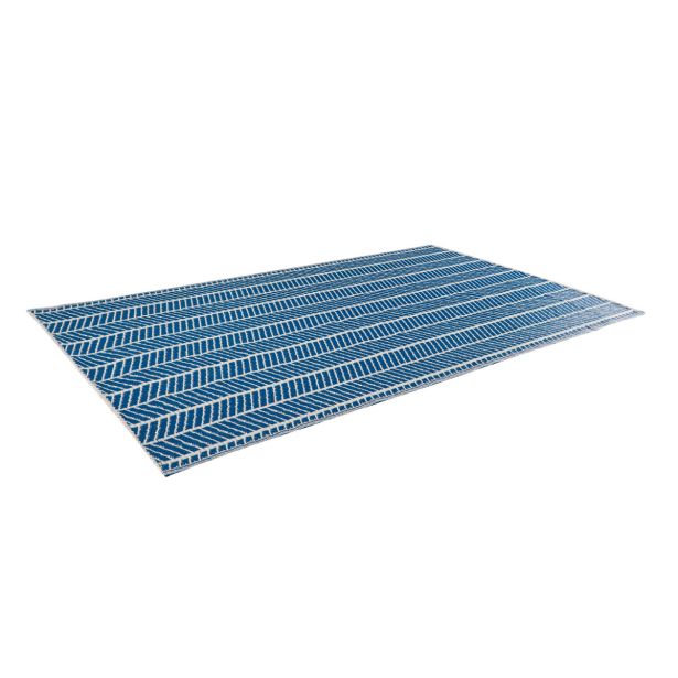 PREPROGA NATERIAL ENOS 120X180 MODRA/BEŽ ZUNANJA