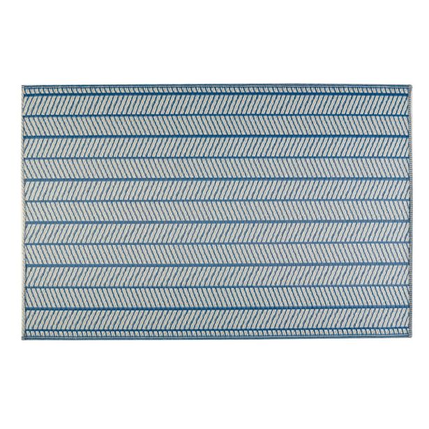 PREPROGA NATERIAL ENOS 120X180 MODRA/BEŽ ZUNANJA