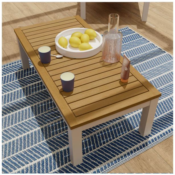 PREPROGA NATERIAL ENOS 120X180 MODRA/BEŽ ZUNANJA