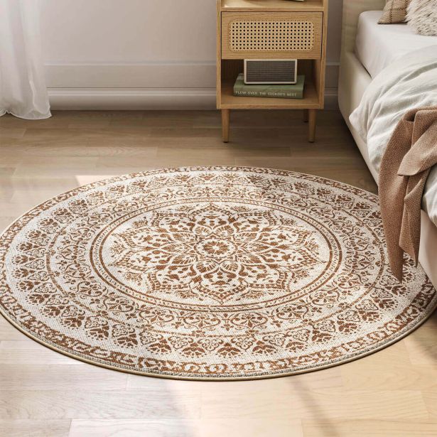 PREPROGA SONGMICS HOME OKROGLA 120 CM BEŽ