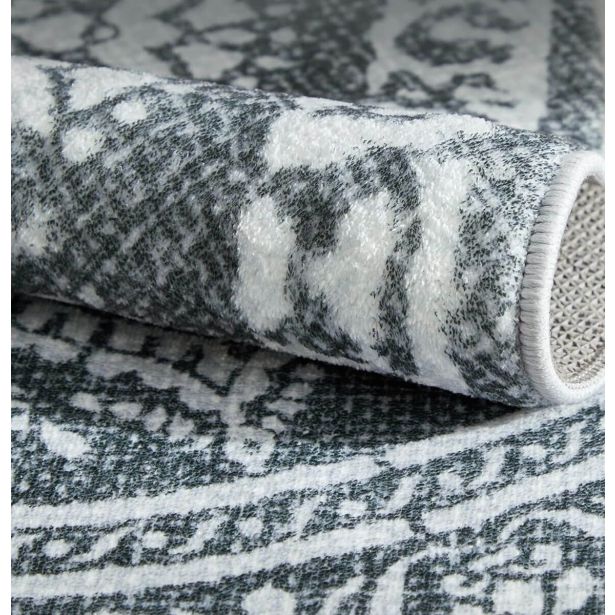 PREPROGA SONGMICS HOME OKROGLA 160 CM TEMNO SIVA