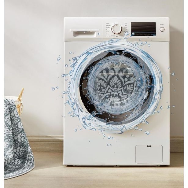 PREPROGA SONGMICS HOME OKROGLA 160 CM TEMNO SIVA