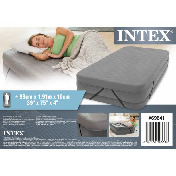 INTEX 69641 TWIN SIZE AIRBED COVER, CARRY BAG - PREVLEKA DO VISINE 46 CM