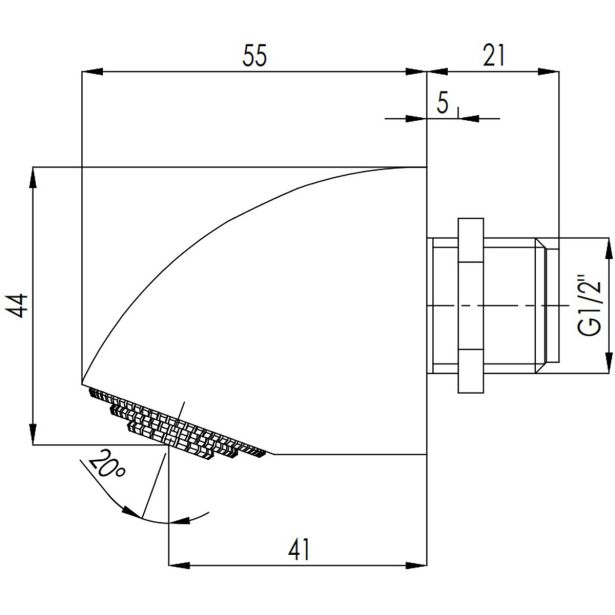 NADGLAVNA PRHA BLITZ ZIDNA 'ANTIVANDAL' 1/2' MIB-A011