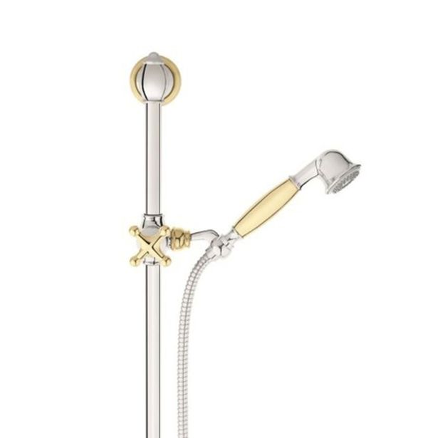 PRHA UNITAS STIL Z ZIDNIM DRŽALOM KROM/ZLATA