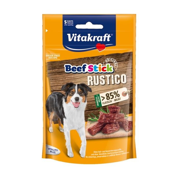 PRIBOLJŠEK ZA PSA VITAKRAFT BEEF STICK' RUSTICO, 55G