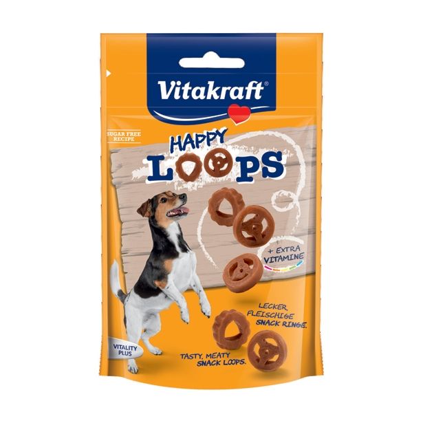 PRIBOLJŠEK ZA PSA VITAKRAFT HAPPY LOOPS 90G