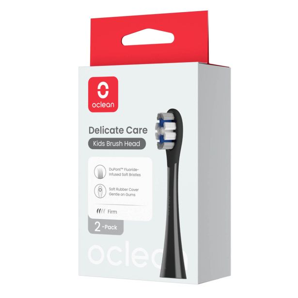 PRIBOR IN DODATKI OCLEAN NASTAVEK DELICATE CARE KIDS, 6 KOS, ČRNA