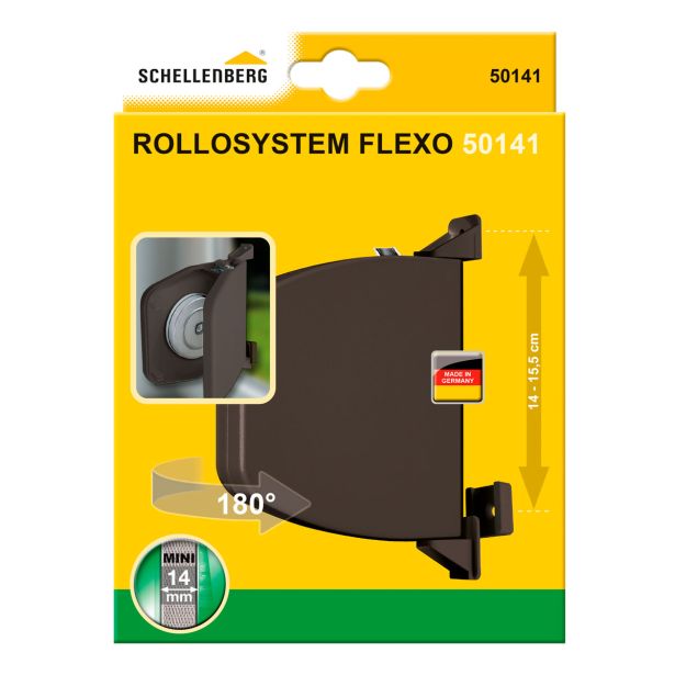 PRIBOR SCHELLENBERG NAVIJALEC ZA ROLETE FLEXO MINI S TEČAJI RJAV