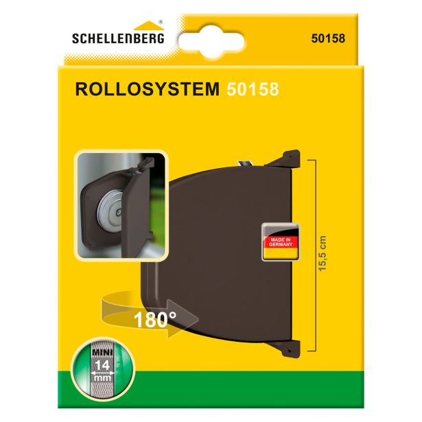 PRIBOR SCHELLENBERG NAVIJALEC ZA ROLETE MINI S TEČAJI RJAV
