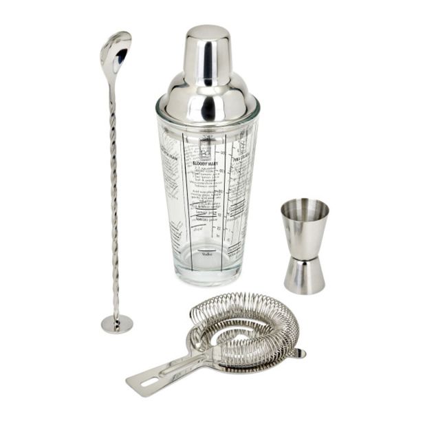 PRIBOR ZA KOKTEJL LIVOO GS156 INOX