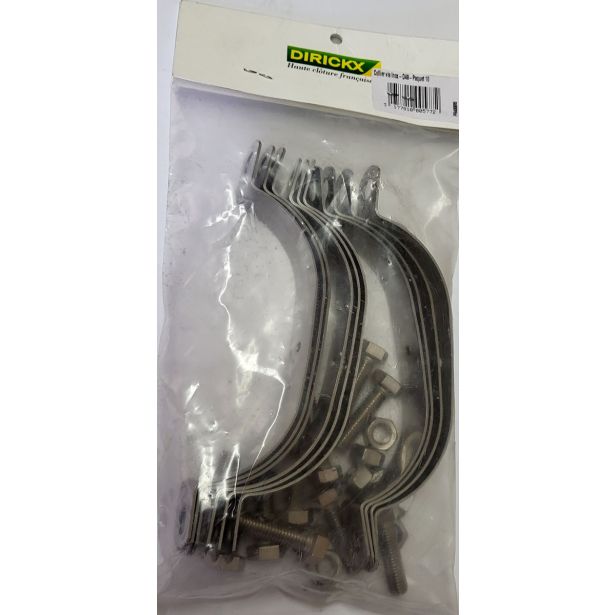 PRIBOR ZA OGRAJO DIRICKX INOX OBJEMKA+VIJAK+MATICA FI 48MM