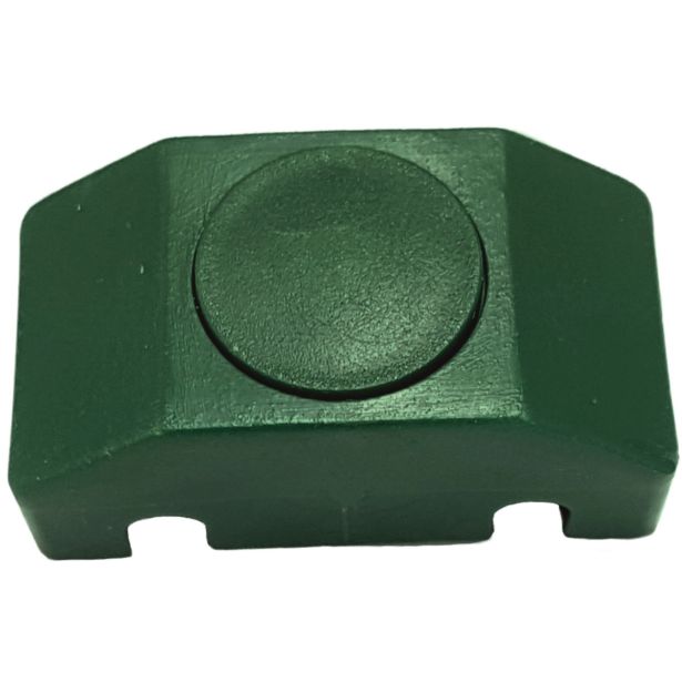 PRIBOR ZA OGRAJO SPOJKA M ZA STEBER 50X50 Z VIJAKOM PVC ZELENA 4/1