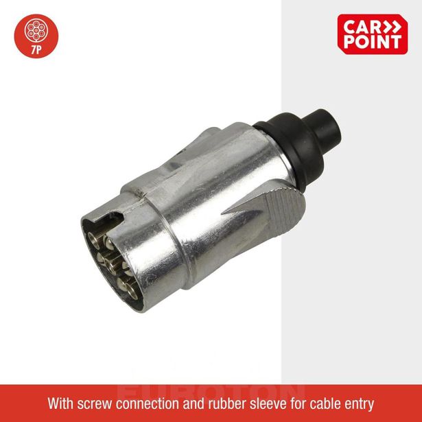 PRIBOR ZA PRIKOLICO CARPOINT VTIKAČ 7 POL 12V ALU