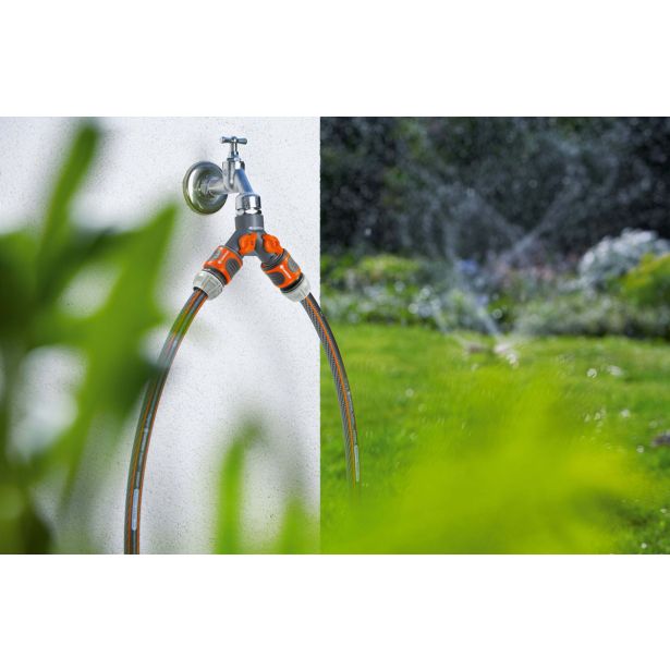 PRIKLJUČEK ZA VODO GARDENA RAZDELILNI VENTIL Z DVEMA ODCEPOMA,NAVOJ PIPE G 3/4
